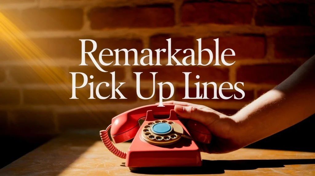 Remarkable Pick Up Lines