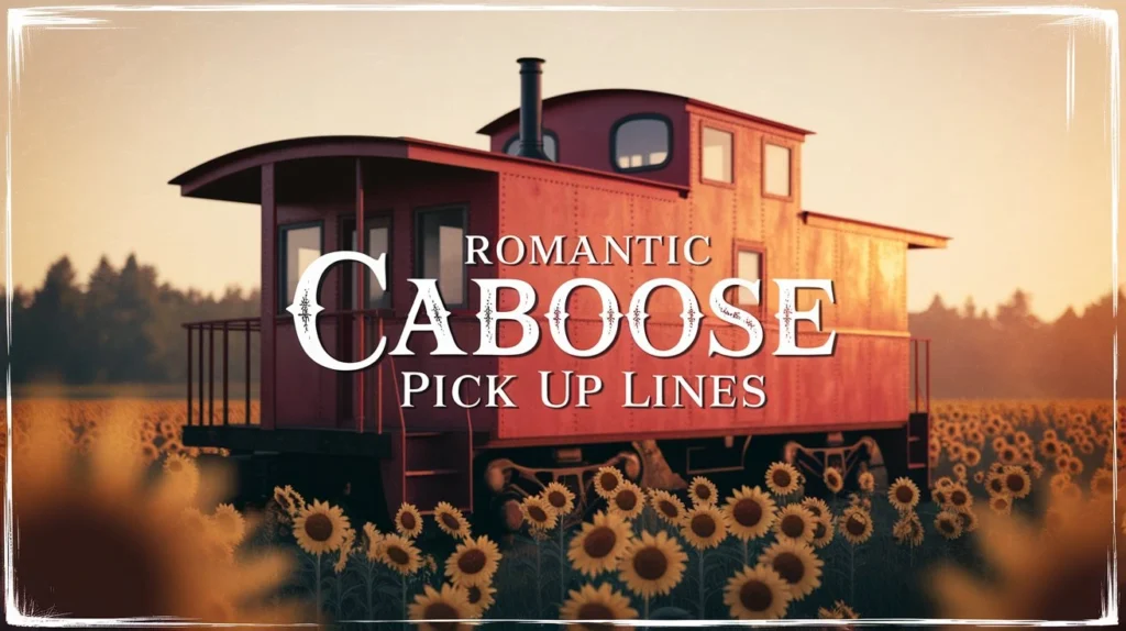 Romantic caboose pick up lines