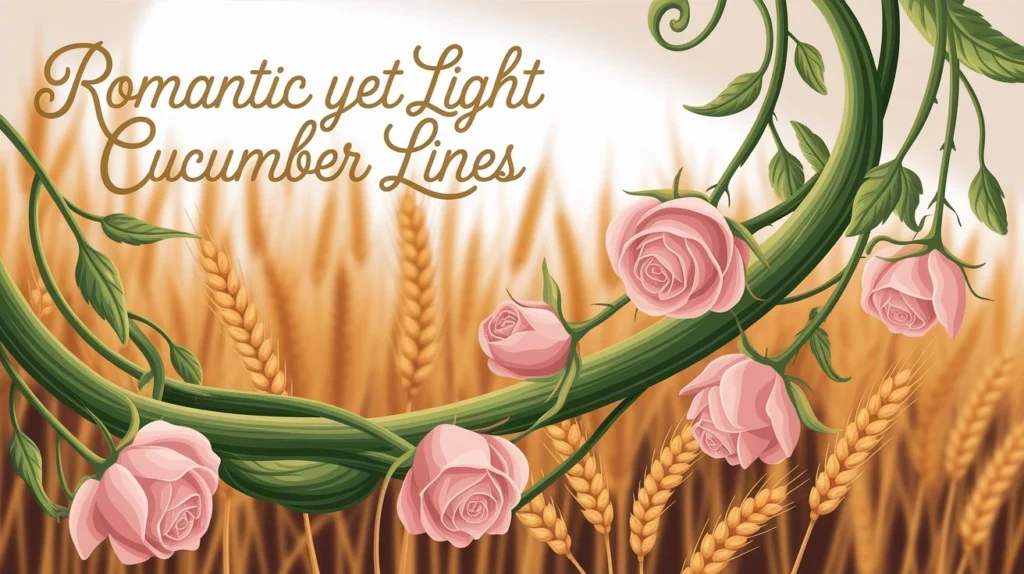 Romantic Yet Light Cucumber Lines