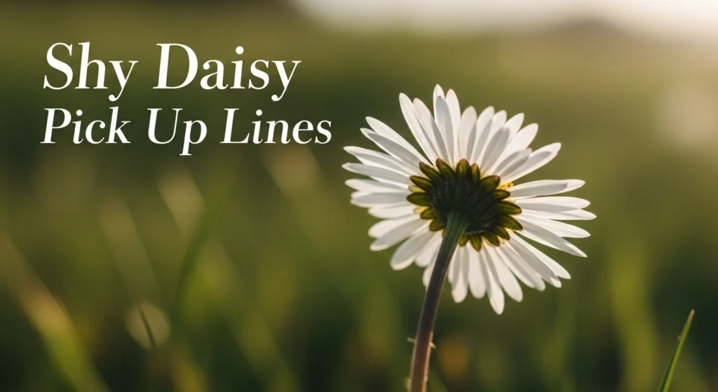 Shy Daisy Pick Up Lines