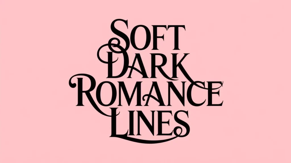 Soft Dark Romance Lines