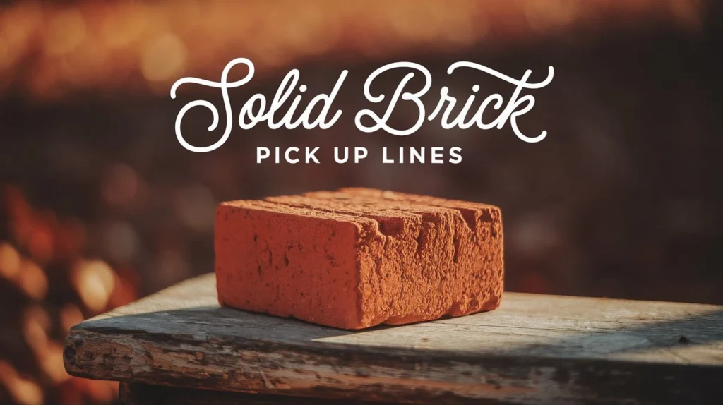 Solid Brick Pick Up Lines