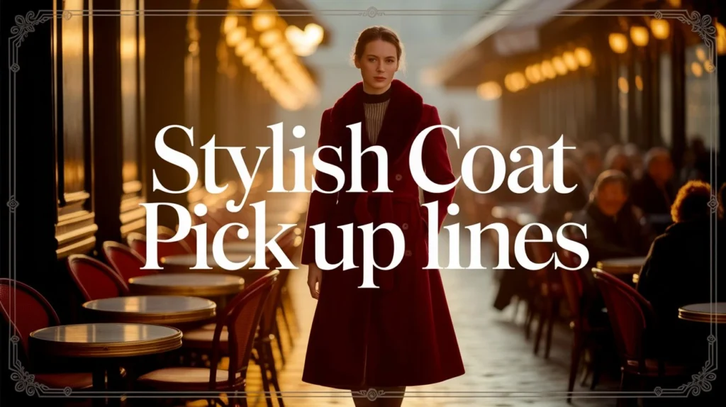 Stylish Coat Pick Up Lines
