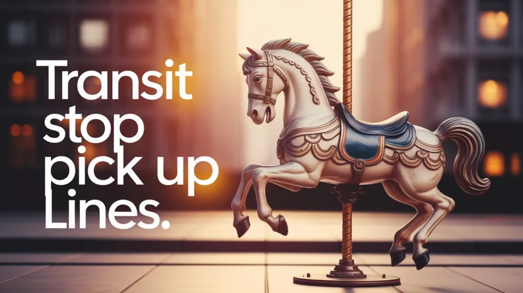 Transit Stop Pick Up Lines