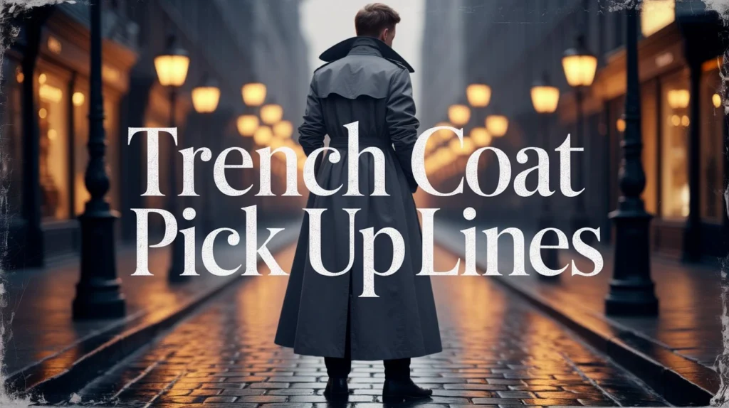Trench Coat Pick Up Lines
