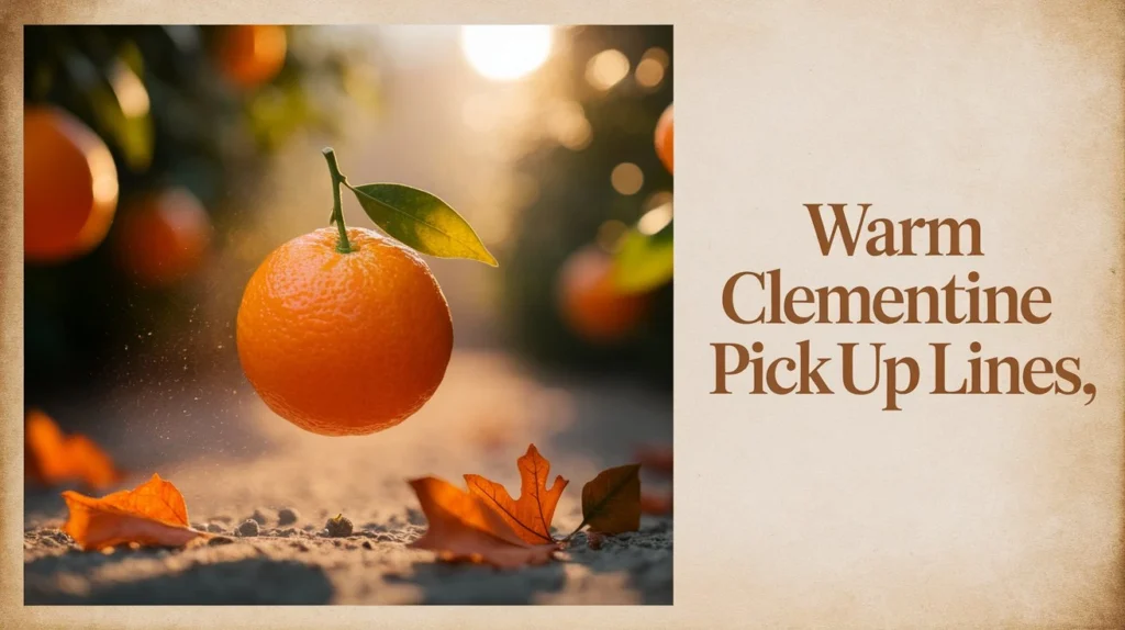 Warm Clementine Pick Up Lines