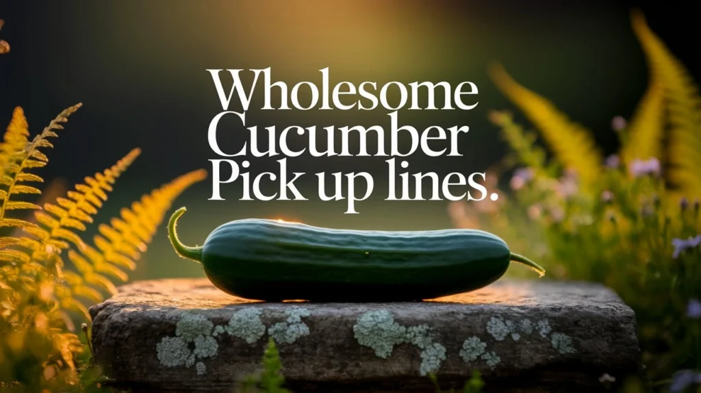 Wholesome Cucumber Pick Up Lines