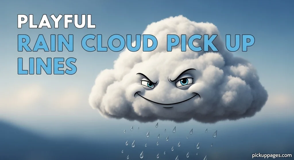 Playful Rain Cloud Pick Up Lines