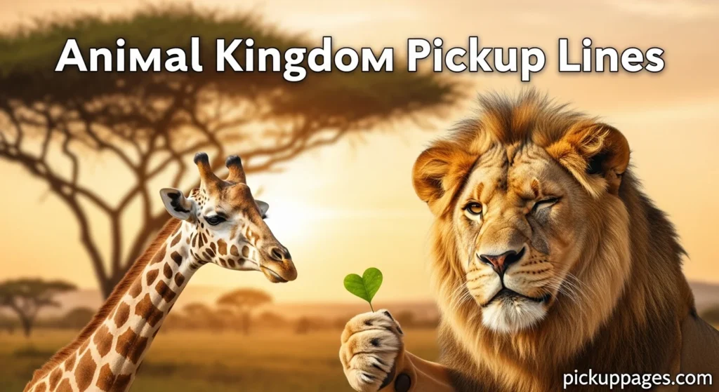 Animal Kingdom Pickup Lines