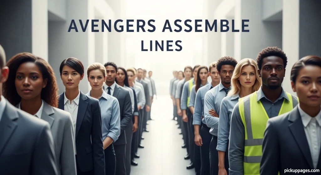 Avengers Assemble Lines