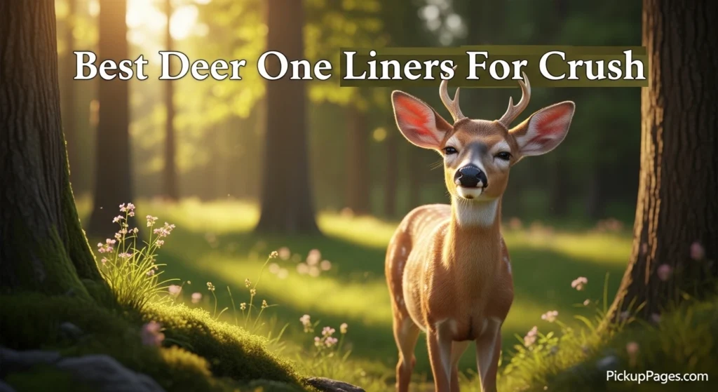 Best Deer One Liners For Crush