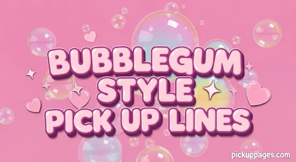 Bubblegum Style Pick Up Lines