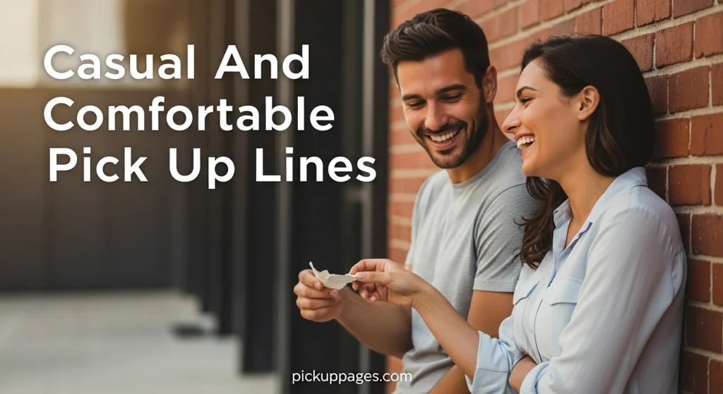 Casual And Comfortable Pick Up Lines