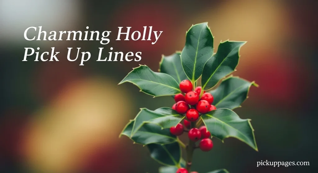 Charming Holly Pick Up Lines