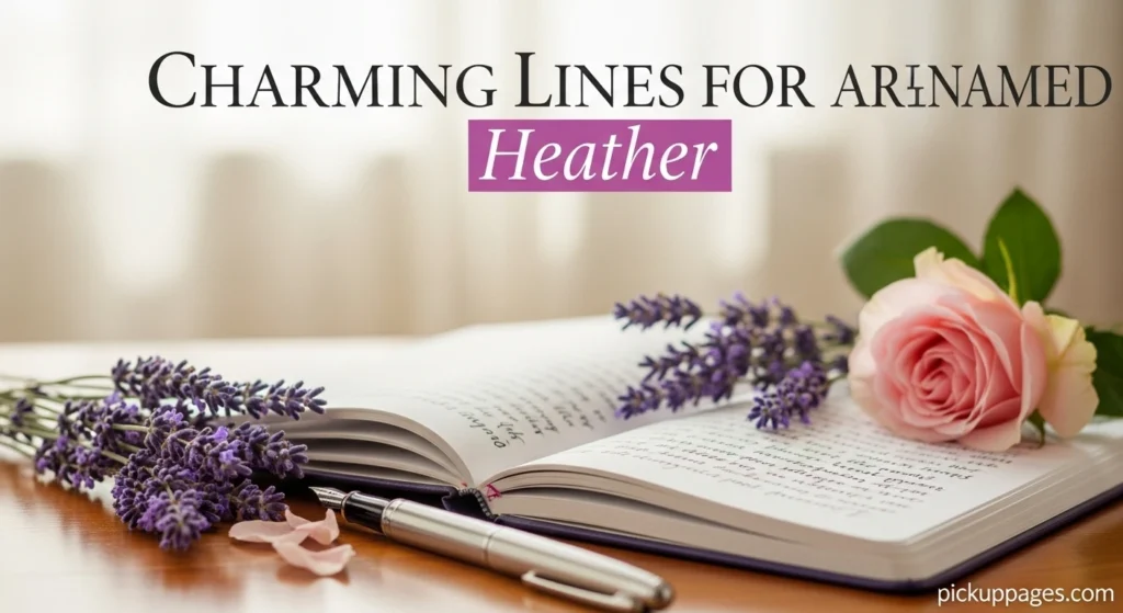 Charming Lines For A Girl Named Heather