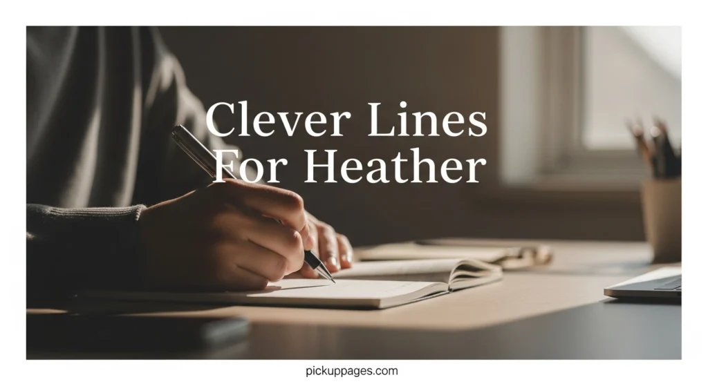 Clever Lines For Heather