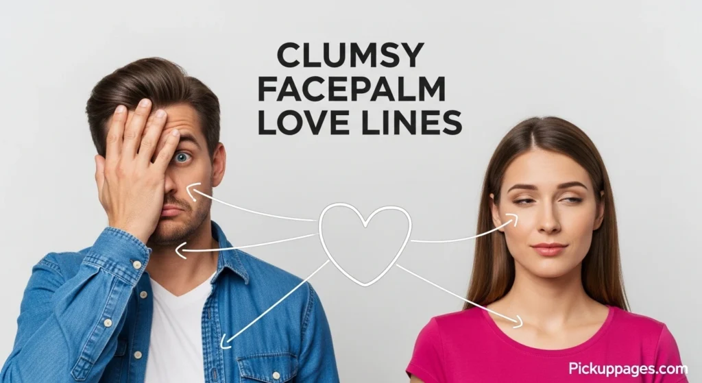 Clumsy Facepalm Love Lines