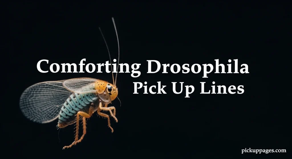 Comforting Drosophila Pick Up Lines