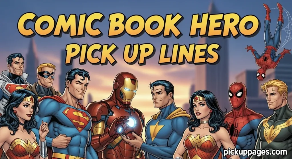 Comic Book Hero Pick Up Lines
