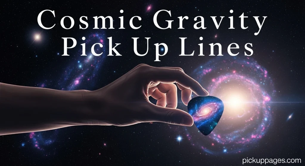 Cosmic Gravity Pick Up Lines