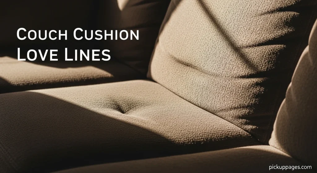 Couch Cushion Love Lines