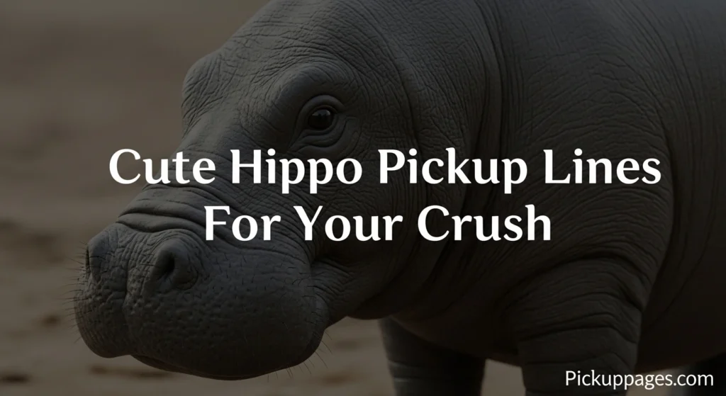 Cute Hippo Pickup Lines For Your Crush
