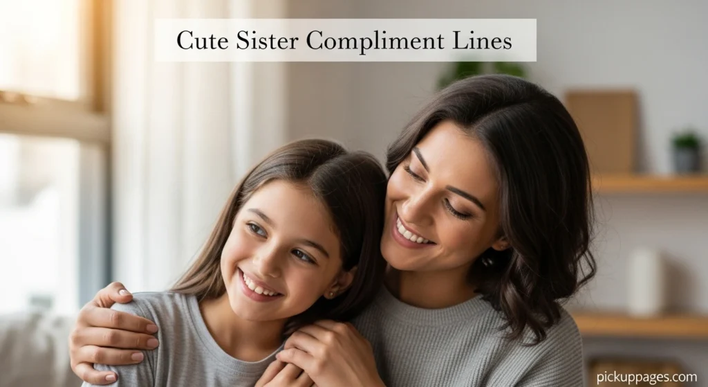 Cute Sister Compliment Lines