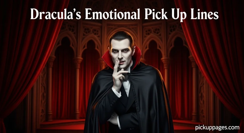 Draculas Emotional Pick Up Lines