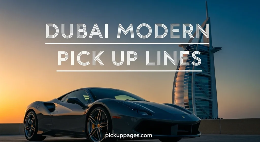 Dubai Modern Pick Up Lines