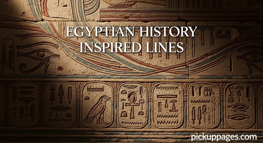 Egyptian History Inspired Lines