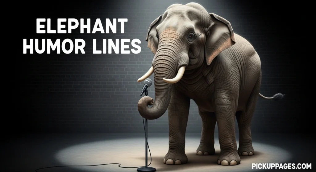 Elephant Humor Lines