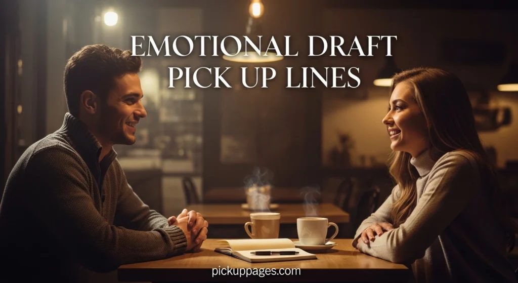 Emotional Draft Pick Up Lines