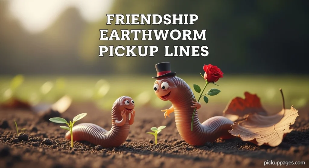Friendship Earthworm Pickup Lines