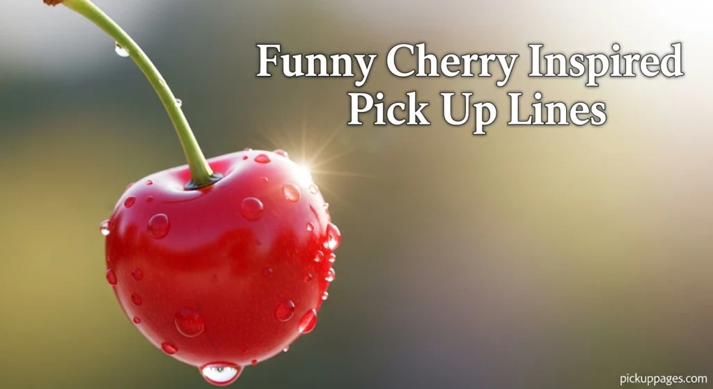 Funny Cherry Inspired Pick Up Lines