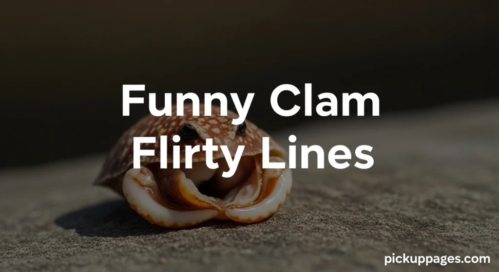 Funny Clam Flirty Lines
