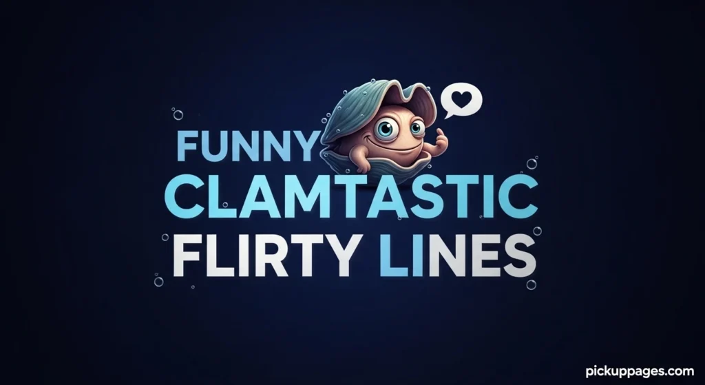 Funny Clamtastic Flirty Lines