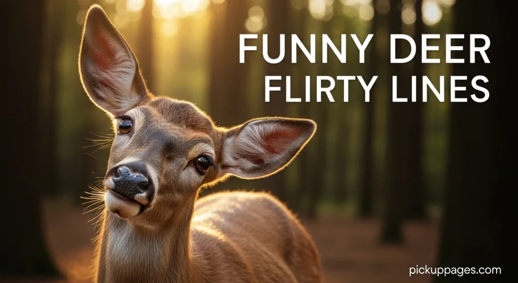 Funny Deer Flirty Lines