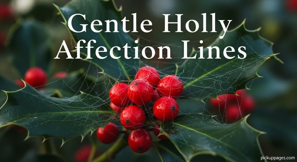 Gentle Holly Affection Lines