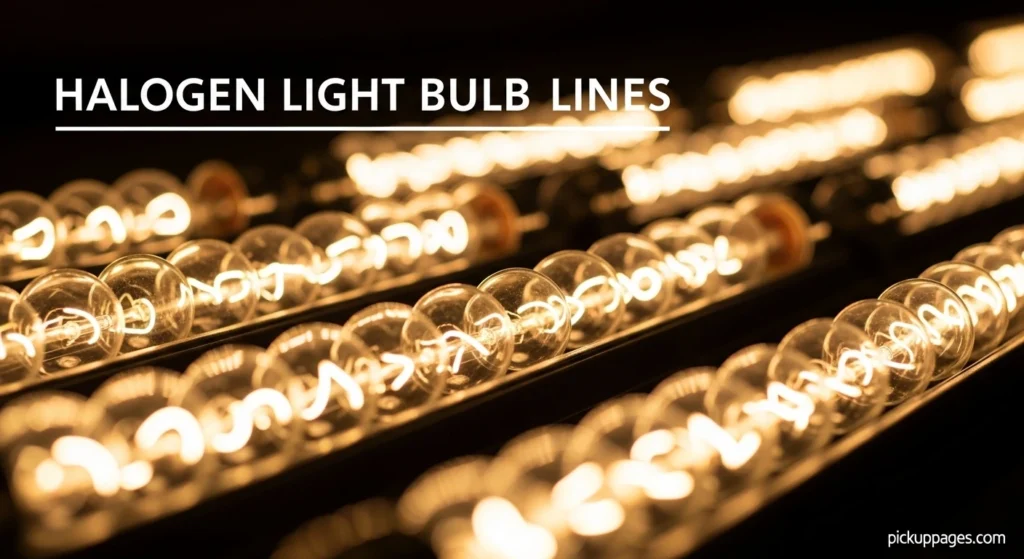 Halogen Light Bulb Lines