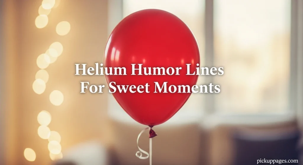 Helium Humor Lines For Sweet Moments