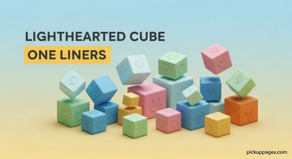 Lighthearted Cube One Liners