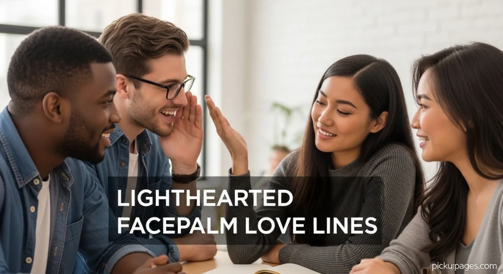 Lighthearted Facepalm Love Lines