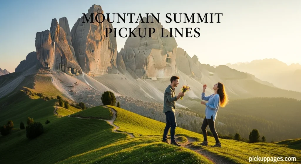 Mountain Summit Pickup Lines