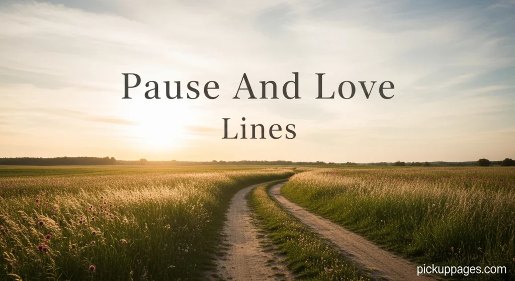Pause And Love Lines