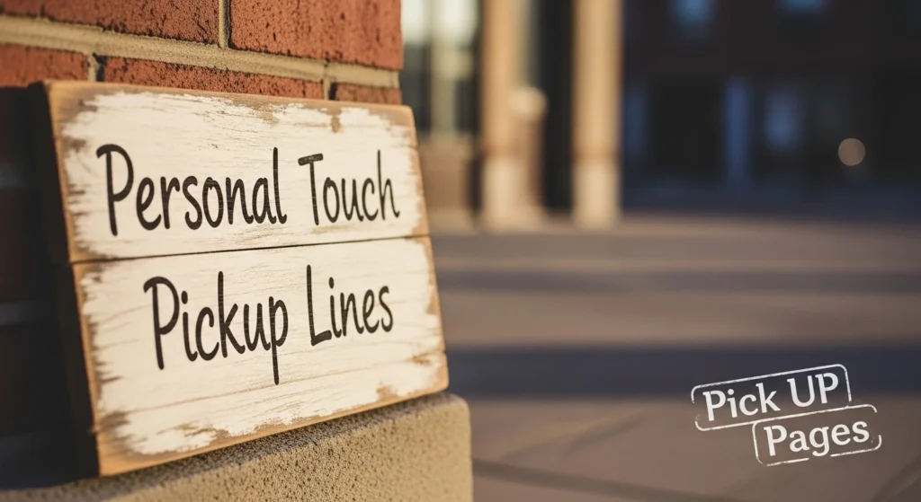 Personal Touch Pickup Lines