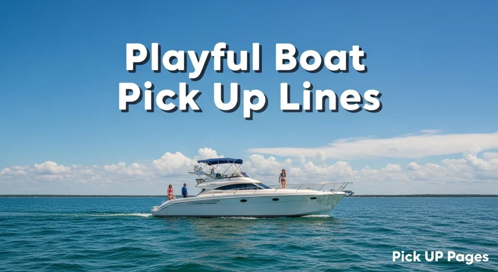 Playful Boat Pick Up Lines