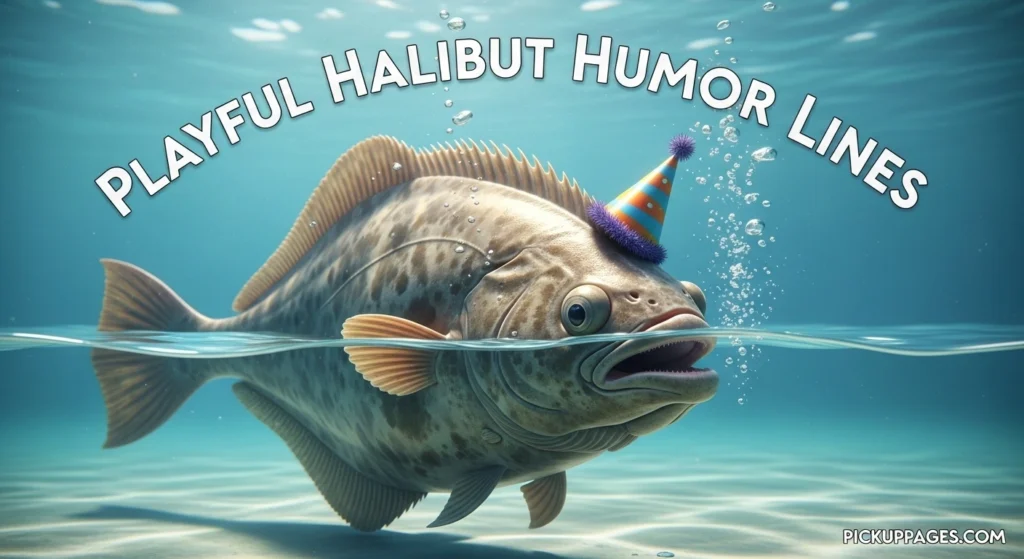 Playful Halibut Humor Lines