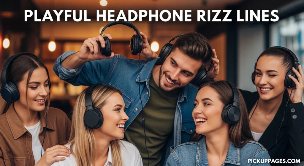Playful Headphone Rizz Lines