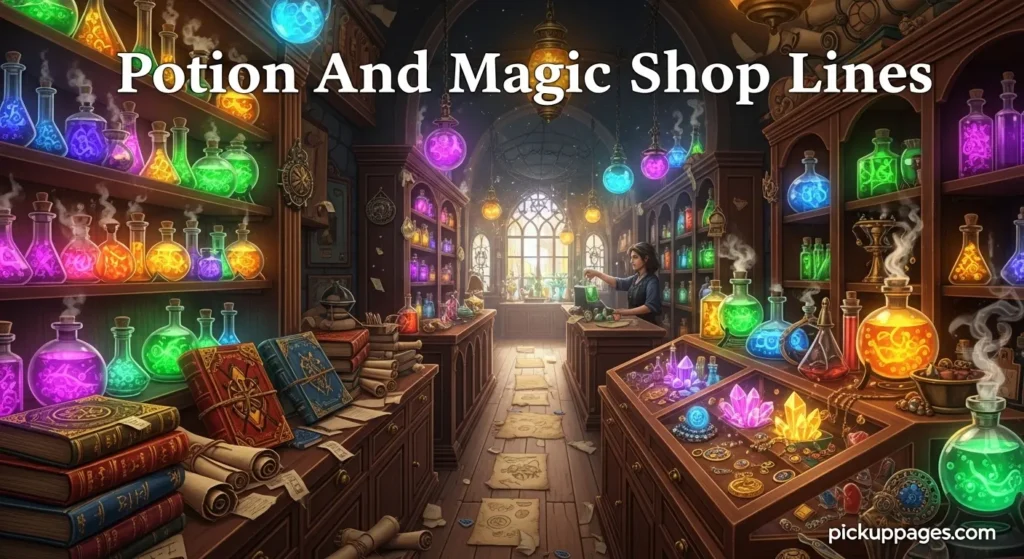 Potion And Magic Shop Lines