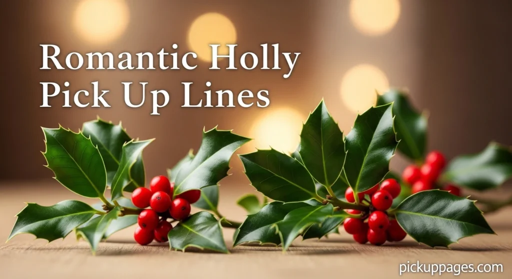 Romantic Holly Pick Up Lines